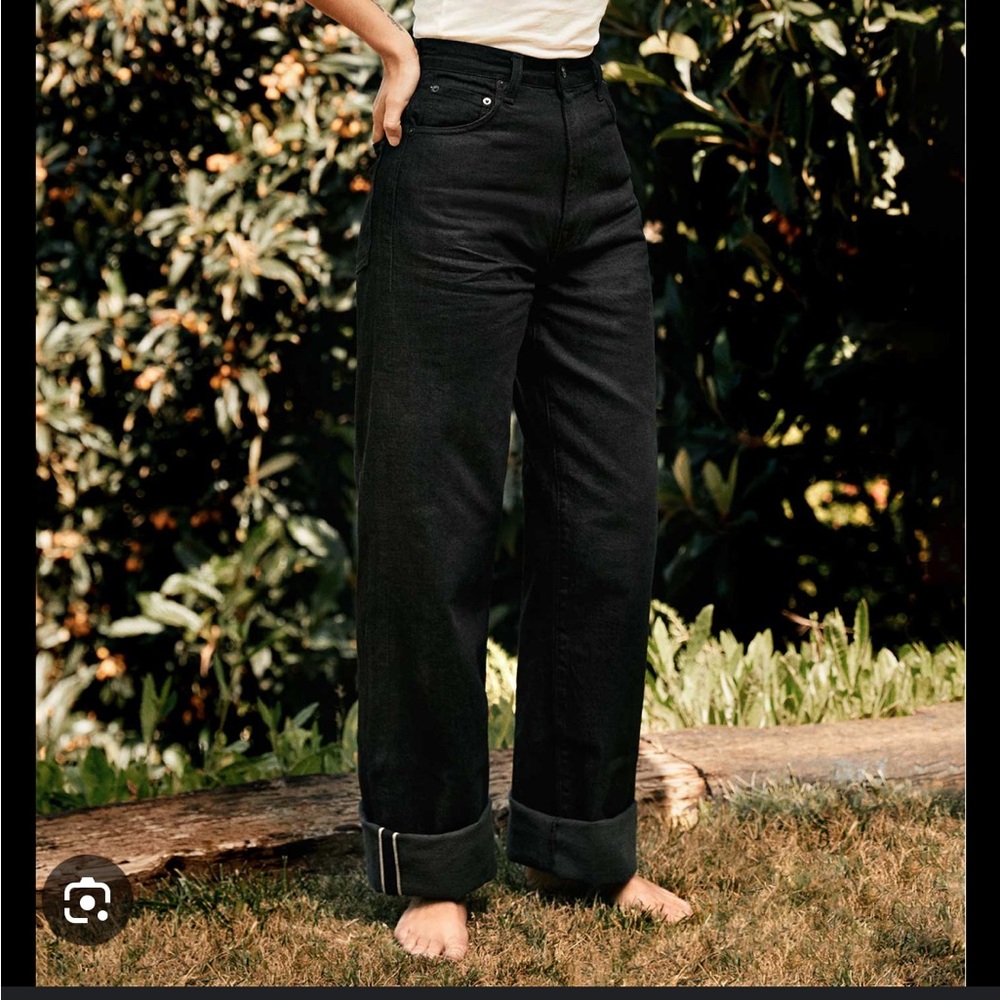 imogene + willie Black Wide Leg Jeans